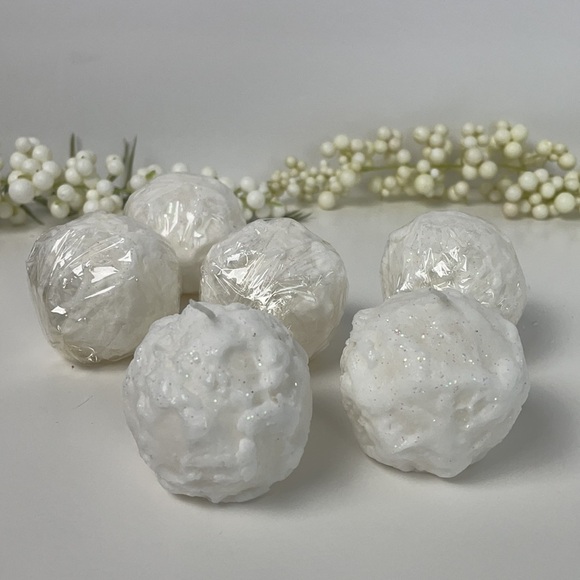 Dept 56 Snowball Candles Set of Six - Picture 3 of 9